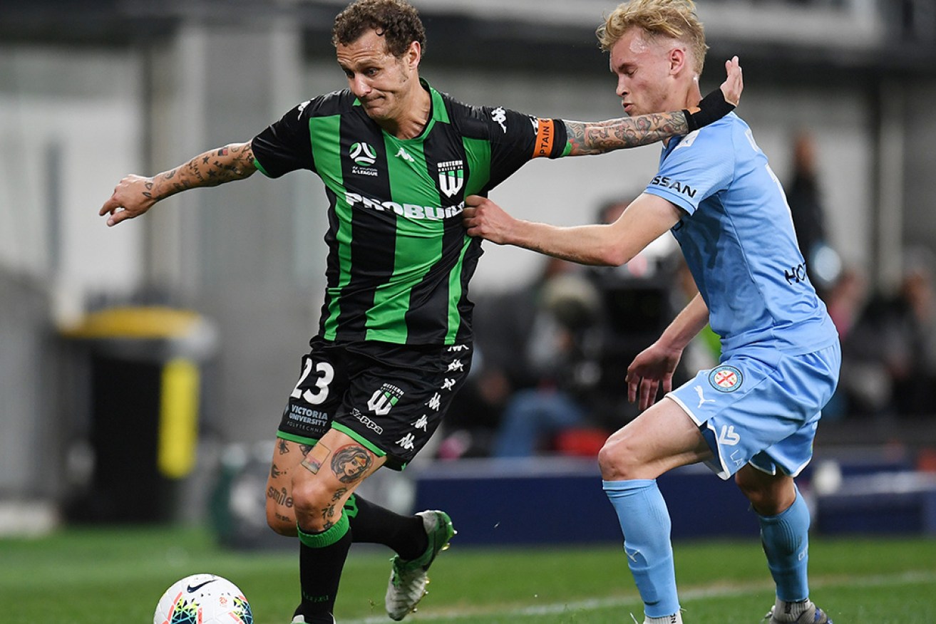 Western United’s Alessandro Diamanti (left) will carry his side's A-League hopes.  