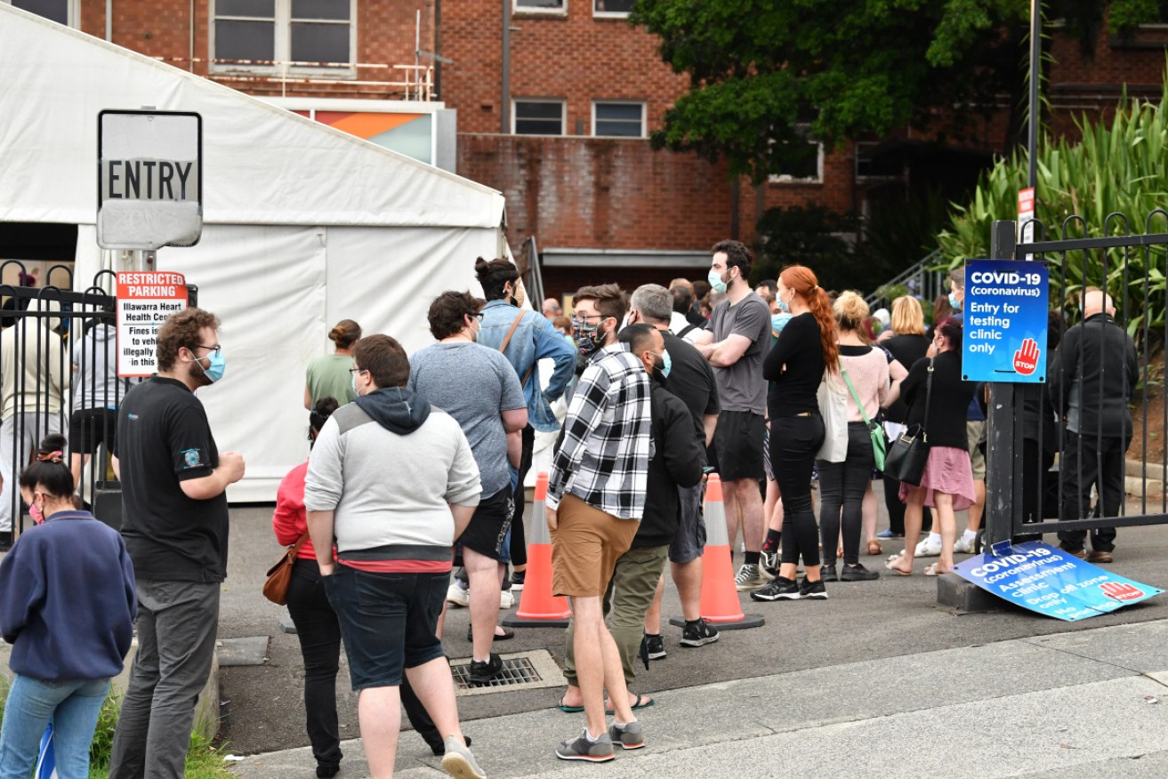 Sydneysiders are being encouraged to get tested. Photo: AAP
