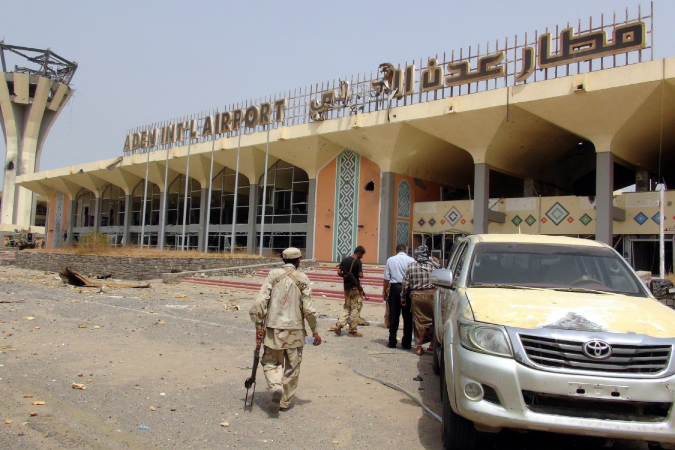 Yeme's Aden International Airport in the southern port city of Aden in July 2015.