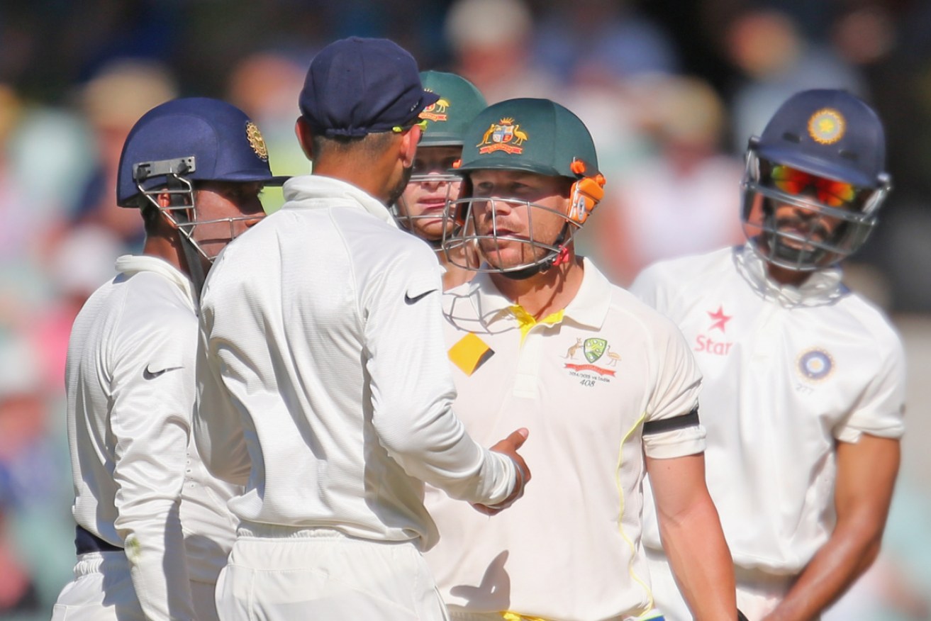 David Warner says strong body language, loud calling between the wickets and an in-your-face mentality can help Australia lift their run-rate in Sydney.