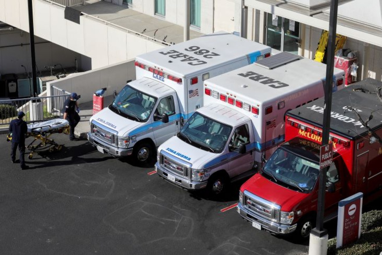 Los Angeles hospitals overwhelmed by COVID-19 cases have been turning away ambulances.