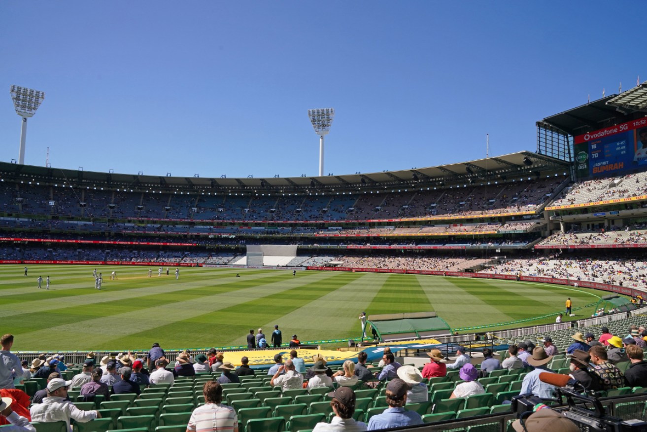 A man who attended the MCG Test match between Australia and India has tested positive for coronavirus.