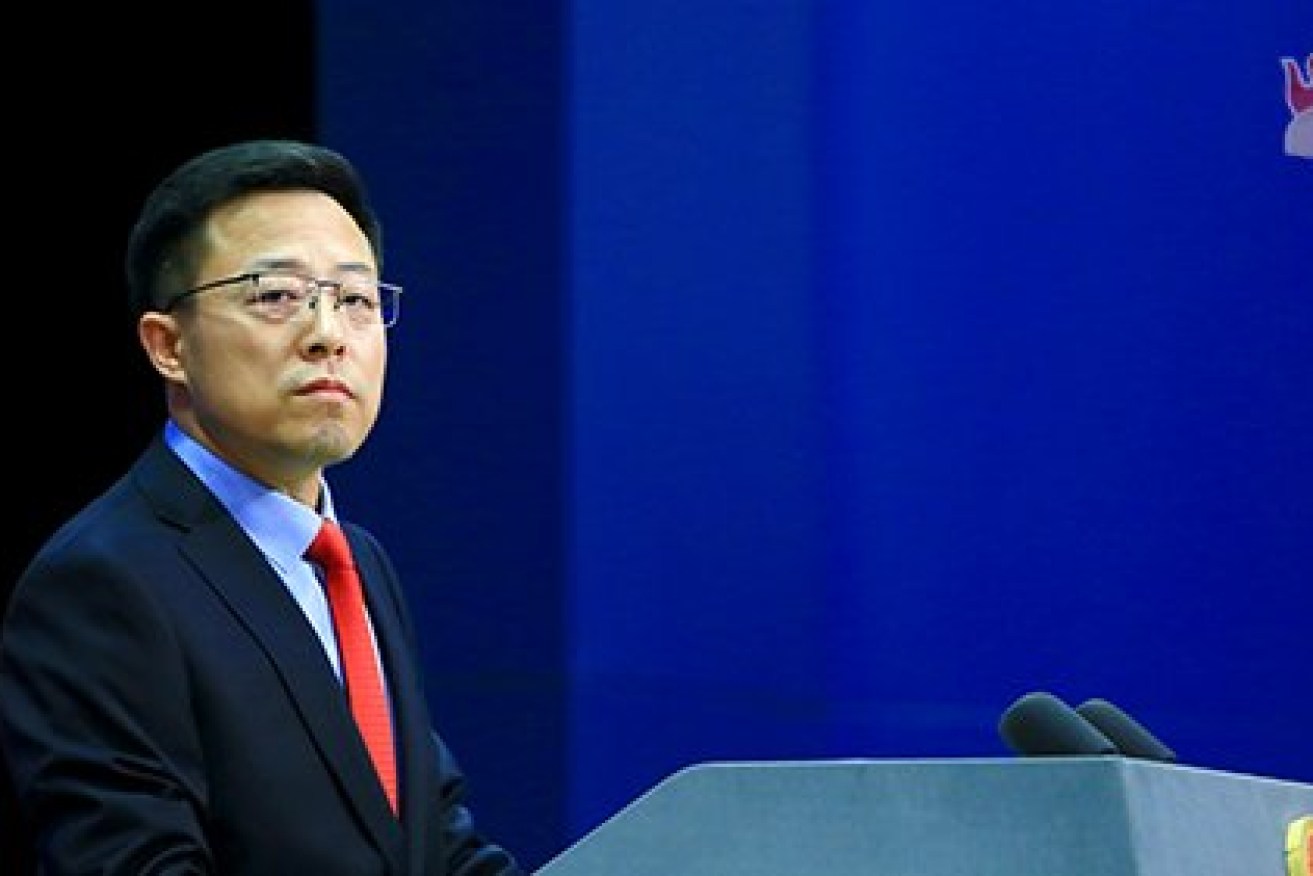 China's Foreign Affairs spokesman Zhao Lijian fiercly criticised Australia's trade decision. 