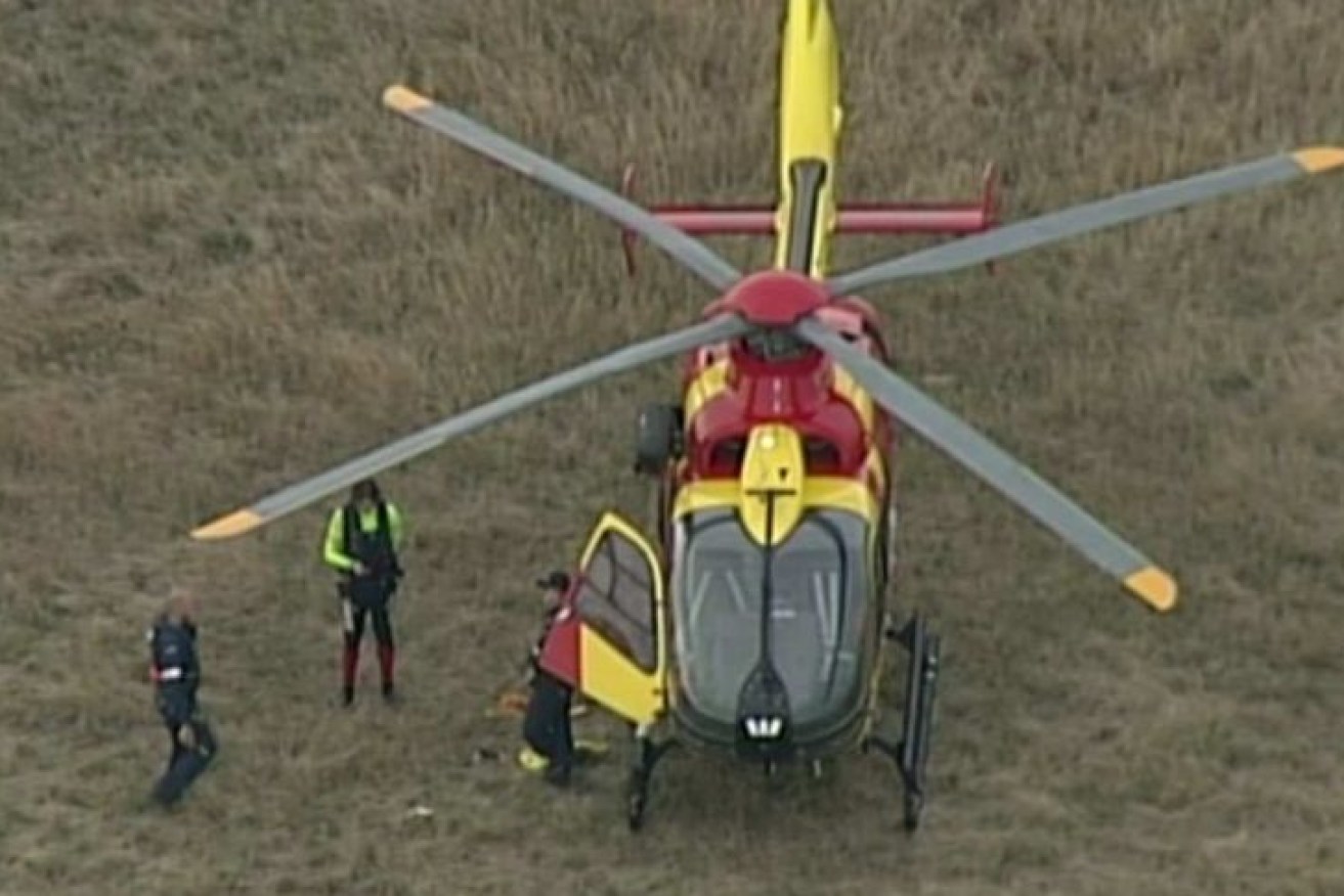 Two Life Saving Victoria helicopters were called out to the area shortly after 3.30pm.