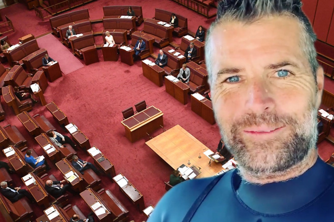 Pete Evans has his eye on a seat in Parliament.