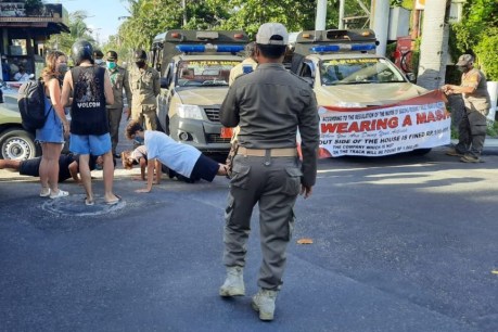 ‘Naughty’ foreigners in Bali punished with push-ups for breaking virus rules