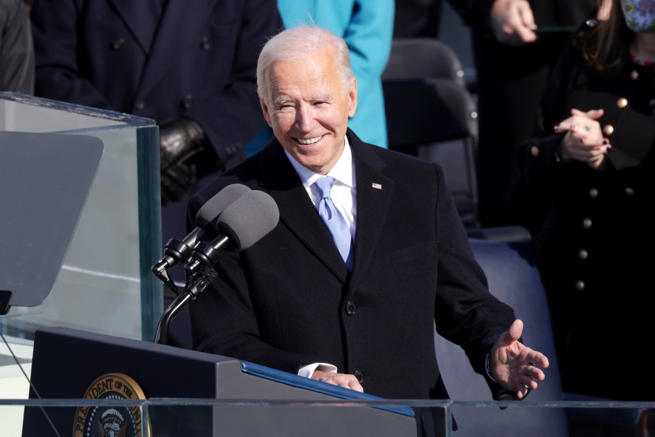 Joe Biden is wearing a winner's smile after getting House approval for his COVID relief package.