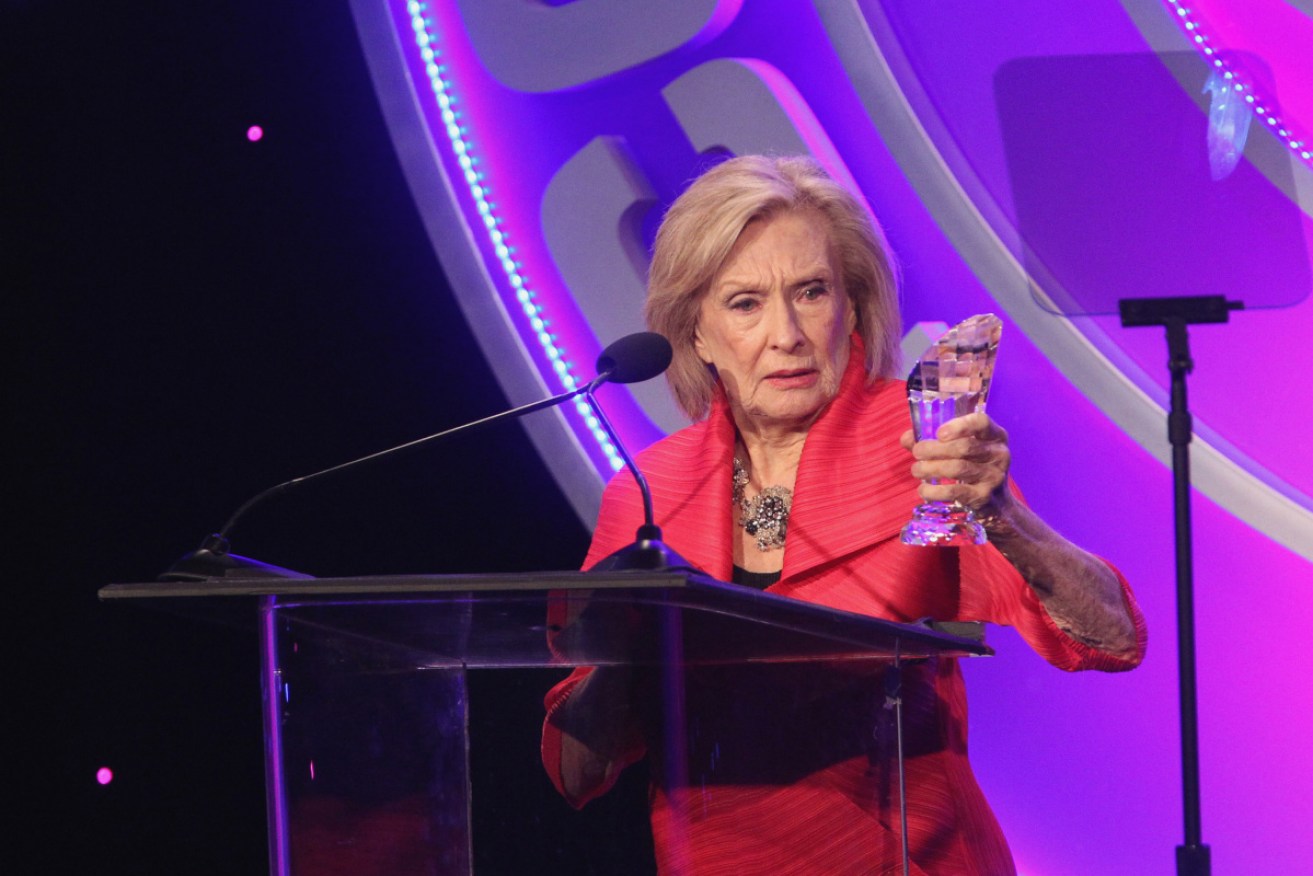 Cloris Leachman at a 2018 awards night. She has died, aged 94.