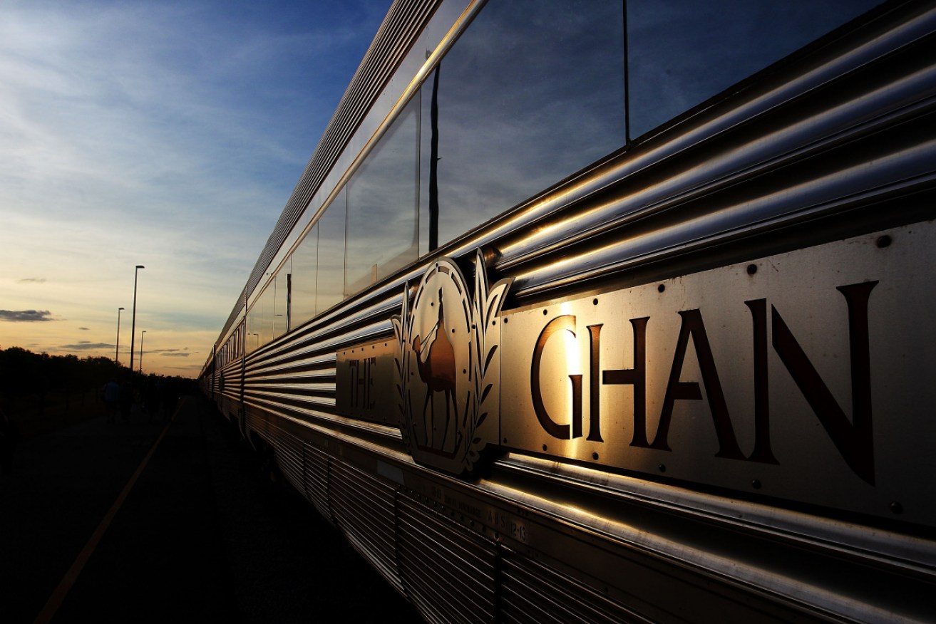 The Ghan was halted in Adelaide because of the Northern Territory's COVID rules.