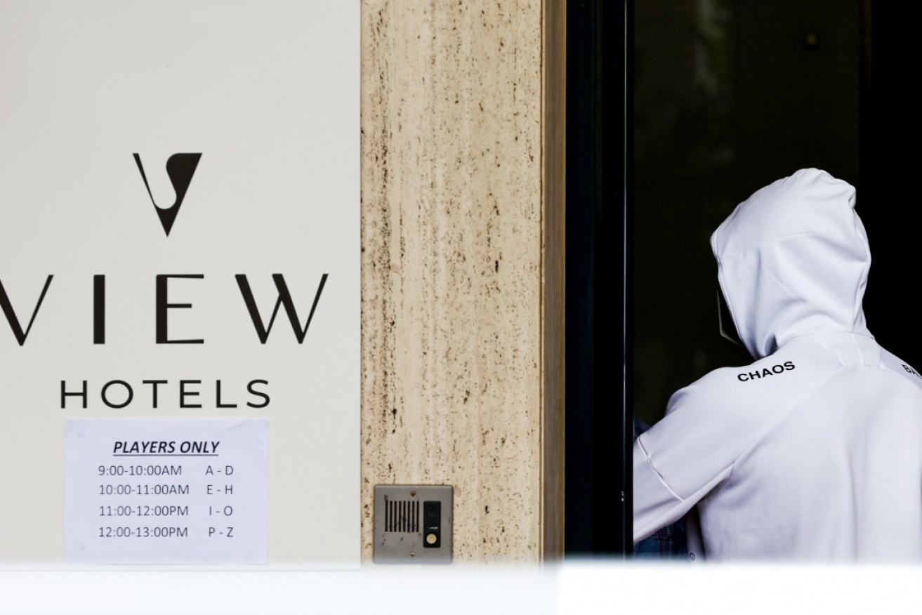 State health authorities have confirmed they held a party at one of the quarantine hotels.