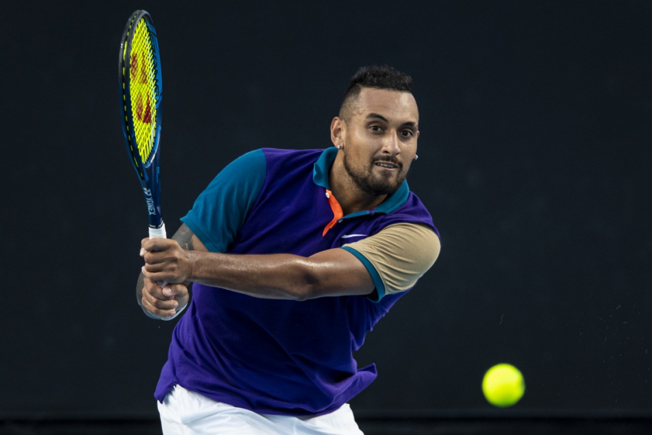 The Australian Open was plunged into coronavirus chaos this week, but world no.42 Nick Kyrgios is feeling postive. 