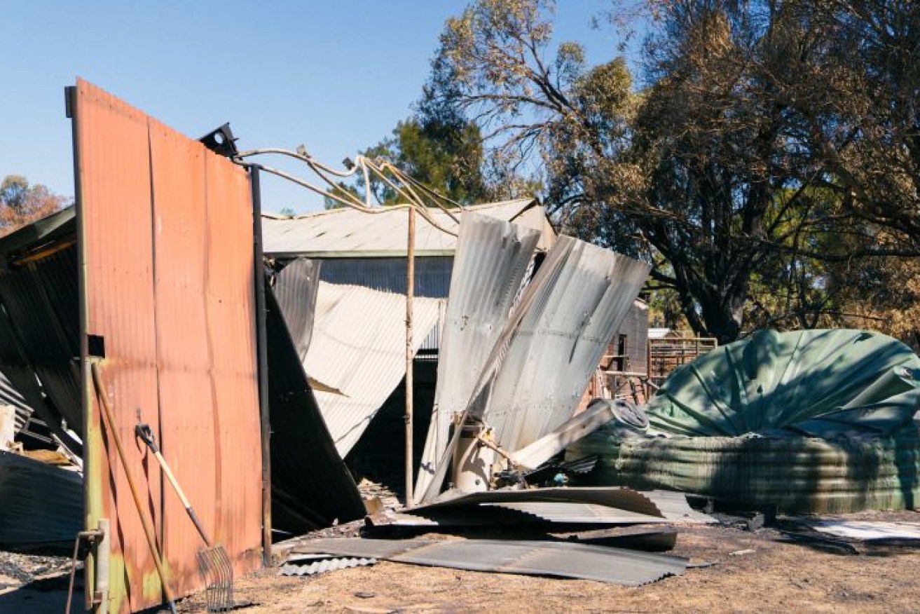 A total of 86 homes were destroyed in the bushfire.