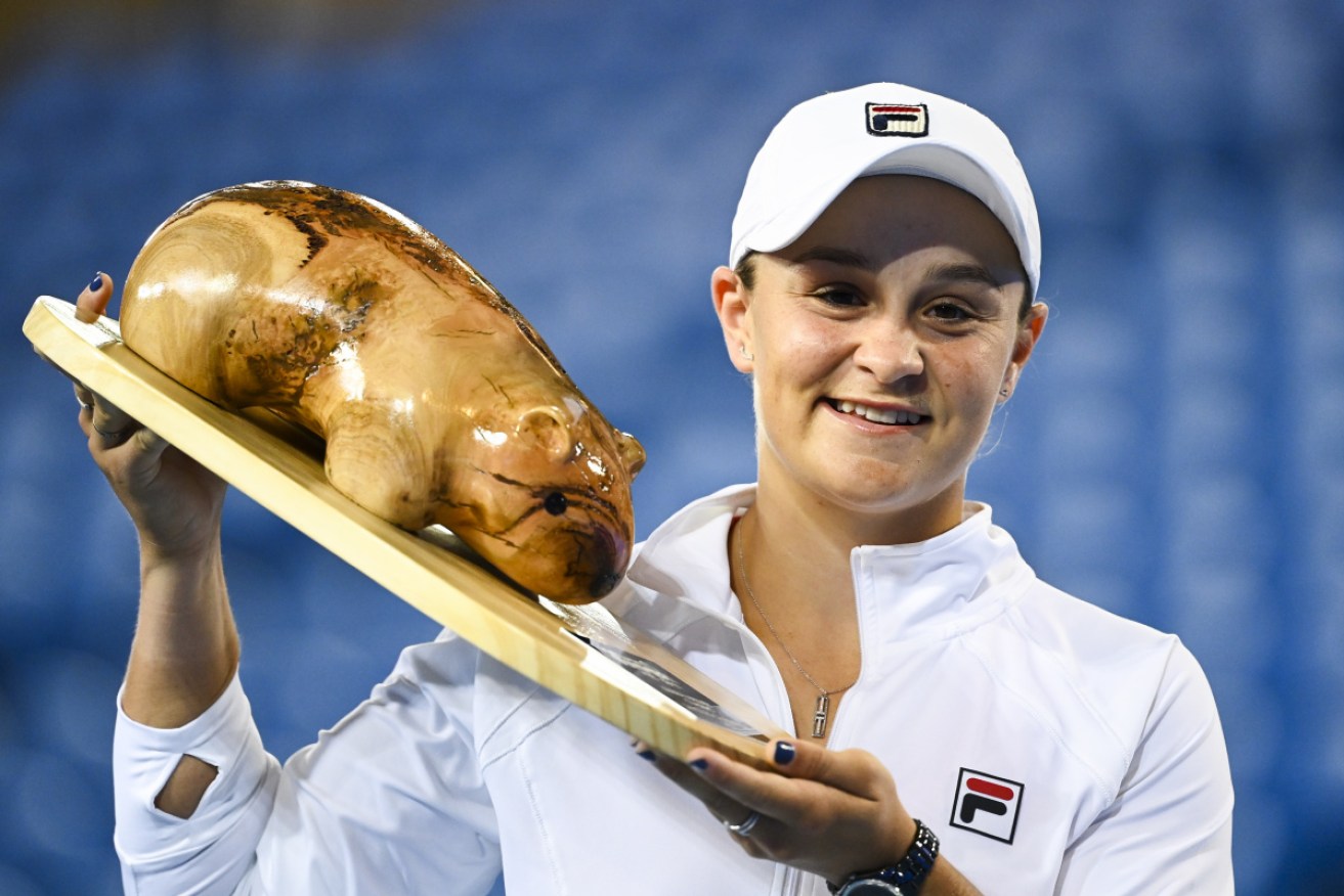 Ready to go: Ash Barty's win sets her up for a good week at the Australian Open. 