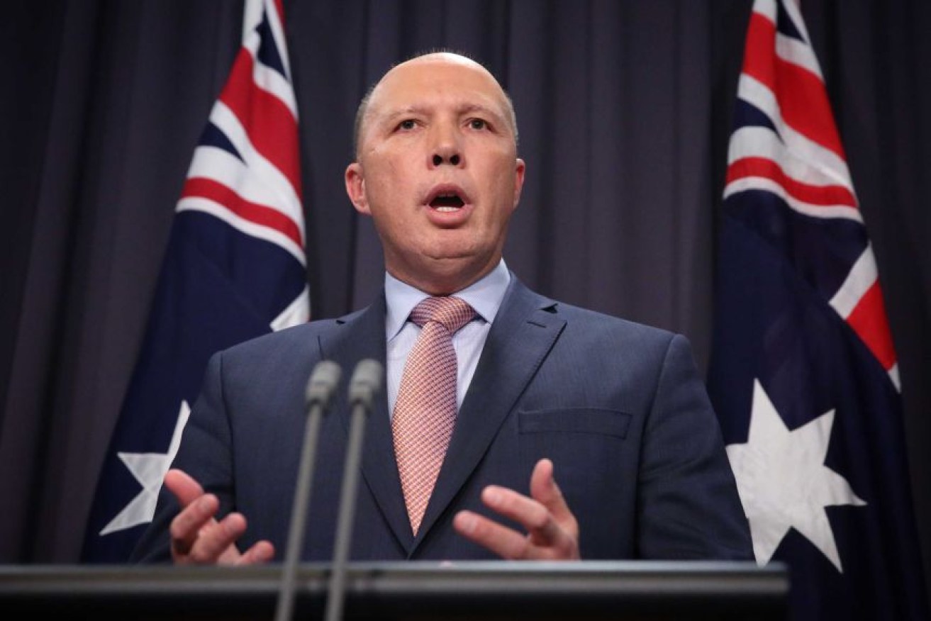 Home Affairs Minister Peter Dutton overruled his department's recommendations on grant funding for the Safer Communities program.