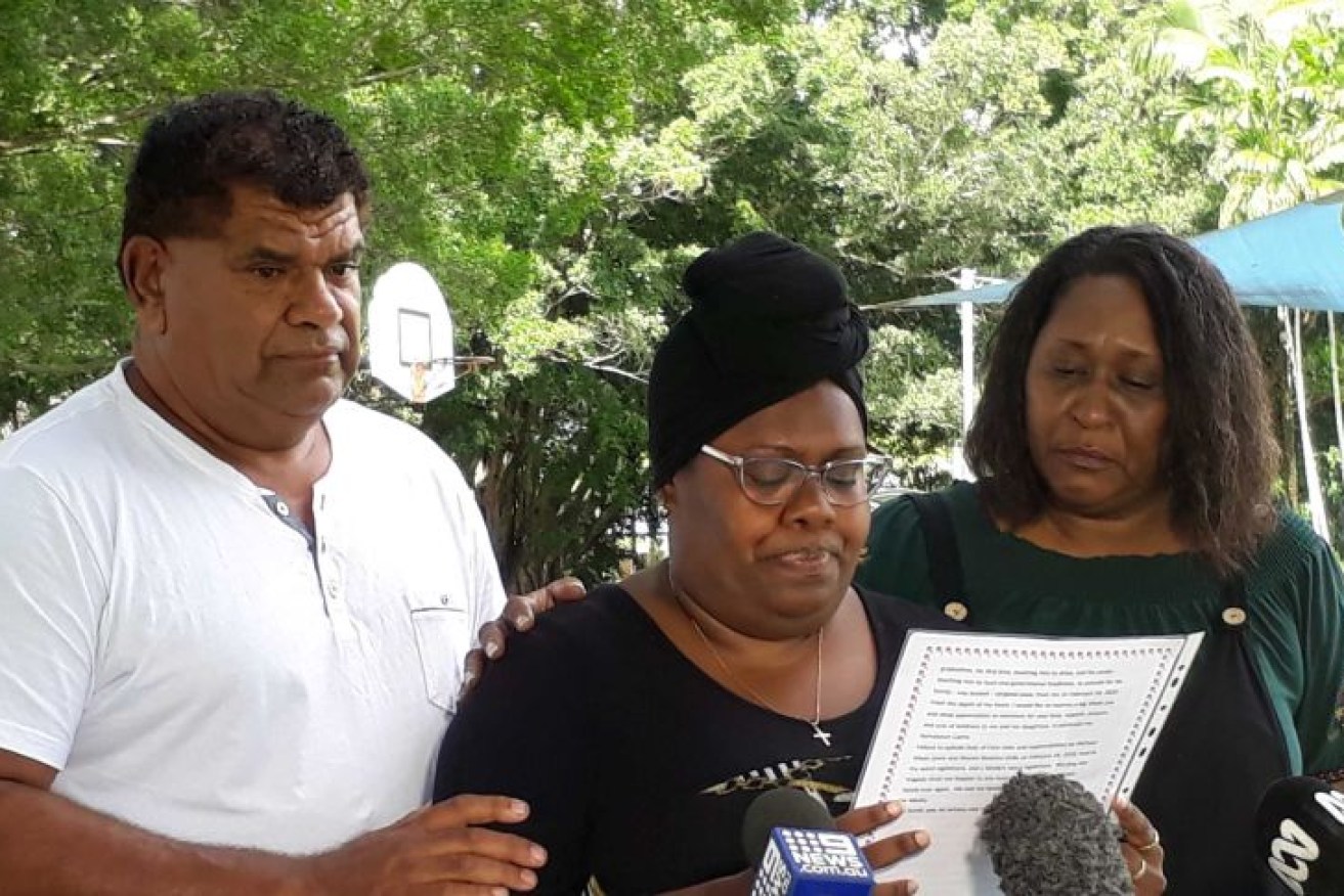 Malik's mother spoke at a press conference in Cairns this morning.