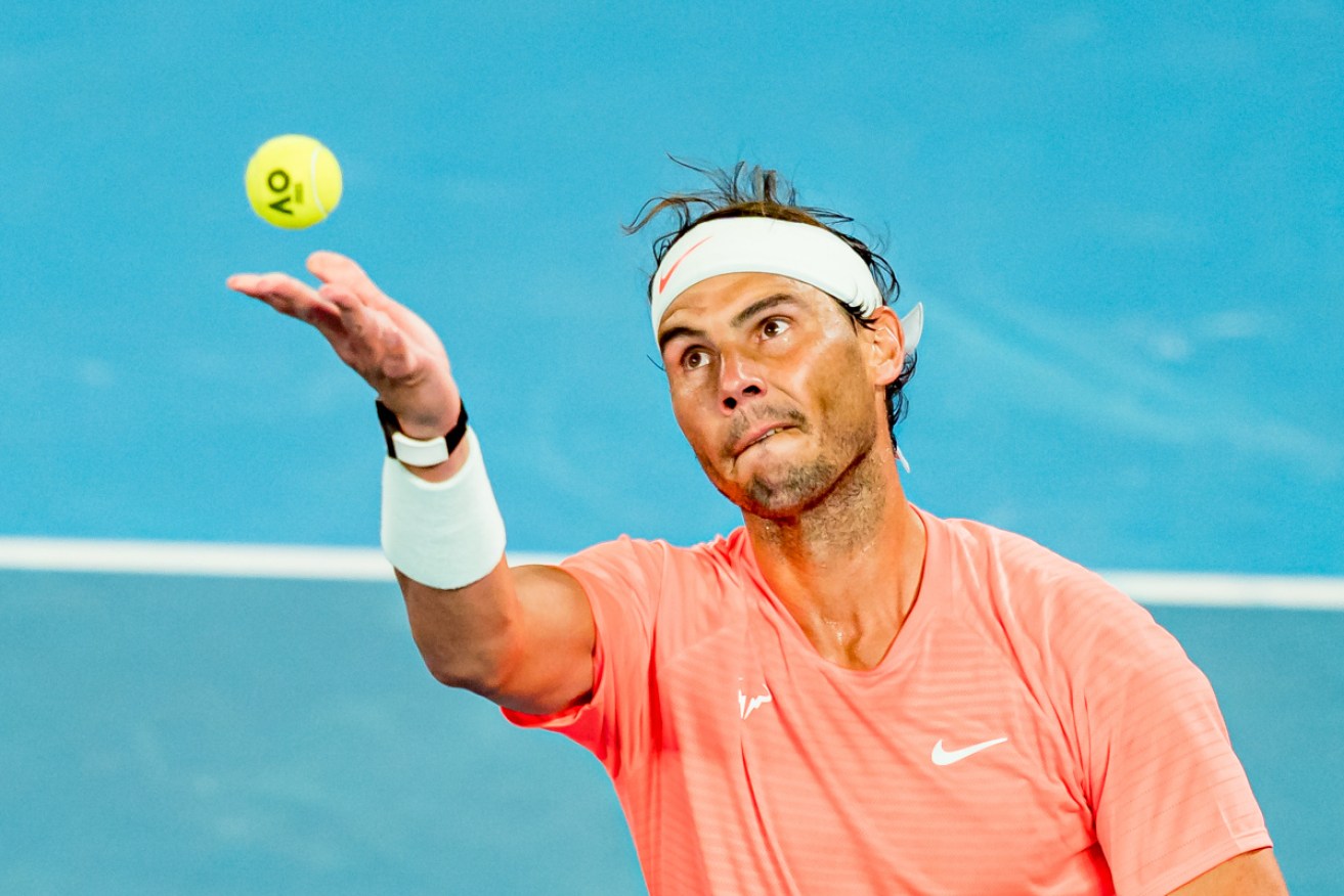 In the air ... Rafael Nadal can't confirm whether he will attending the Tokyo Olympics.
