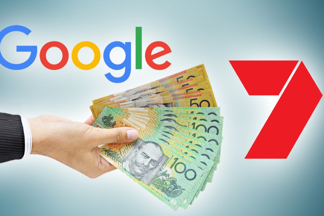 Seven West Media is taking money from Google in return for providing news content.
