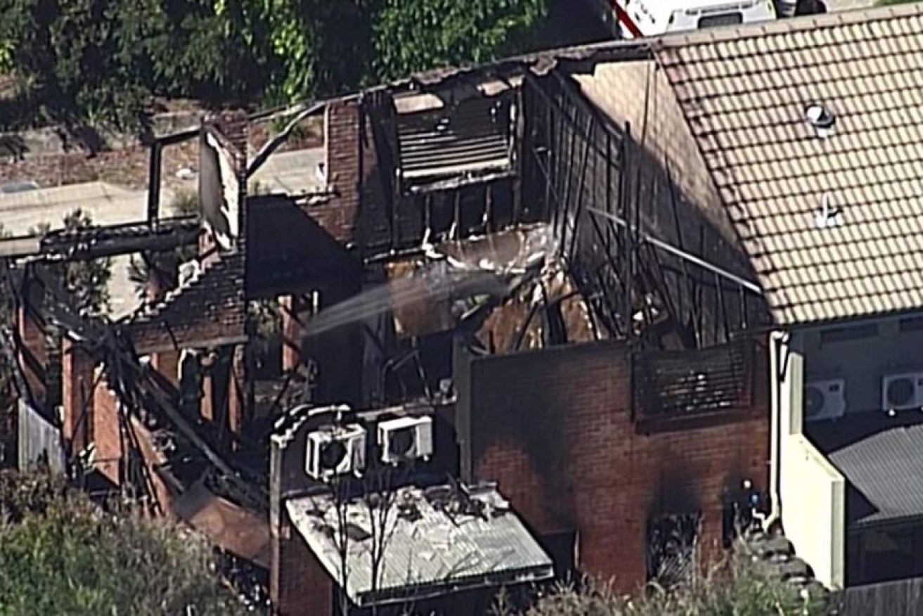 The bodies were found in the ruins of the burned house.