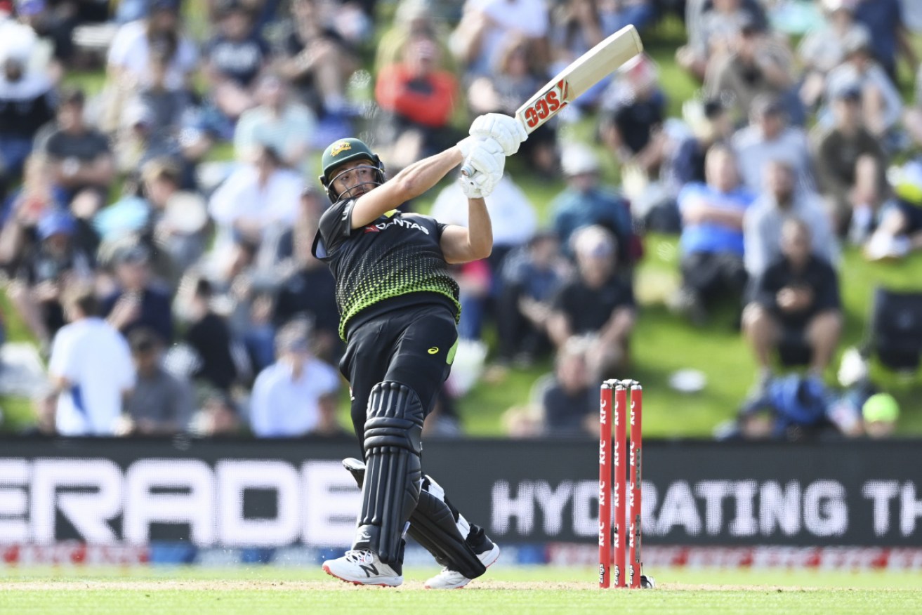 Daniel Sams’s power hitting gave Australia hope of an unexpected victory.