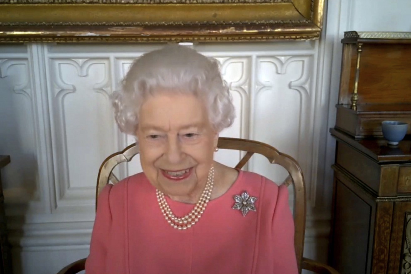 The Queen spoke to the leaders of Britain's vaccination program via Zoom.