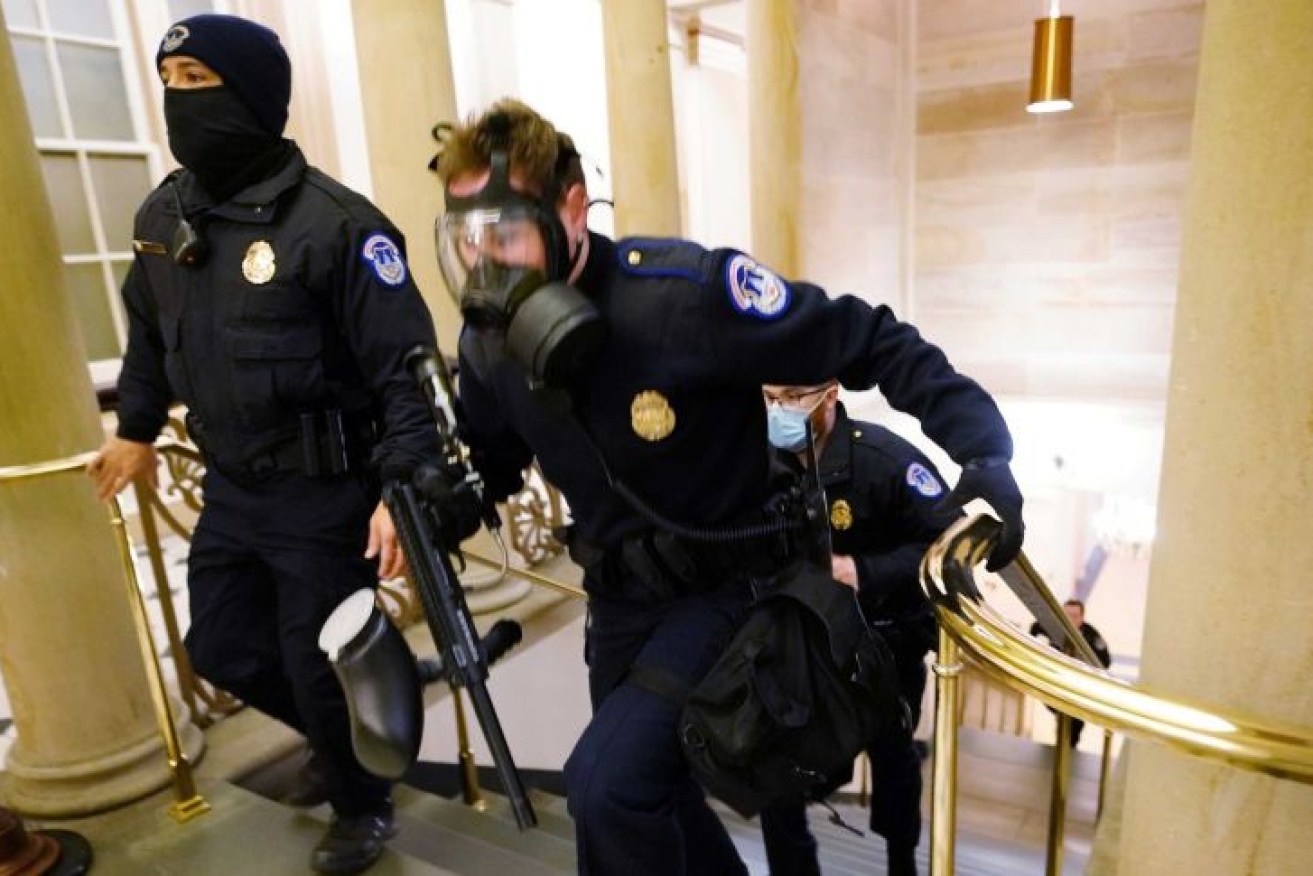 US Capitol police officers were attacked as they protected the Capitol building as Congress moved to certify the 2020 election results.