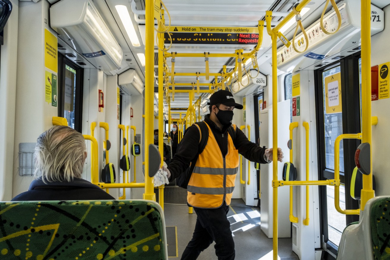 Masks are still mandatory in some settings in Victoria, such as on public transport.