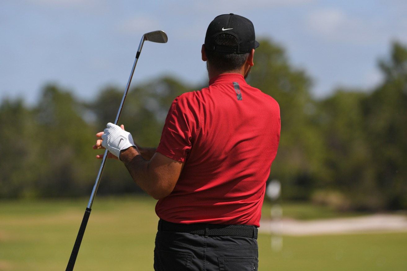 Australia's Jason Day was among those to join in the tribute for the injured Tiger Woods.