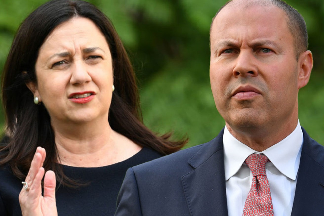 Annastacia Palaszczuk and Josh Frydenberg have squared off again on the future of JobKeeper.