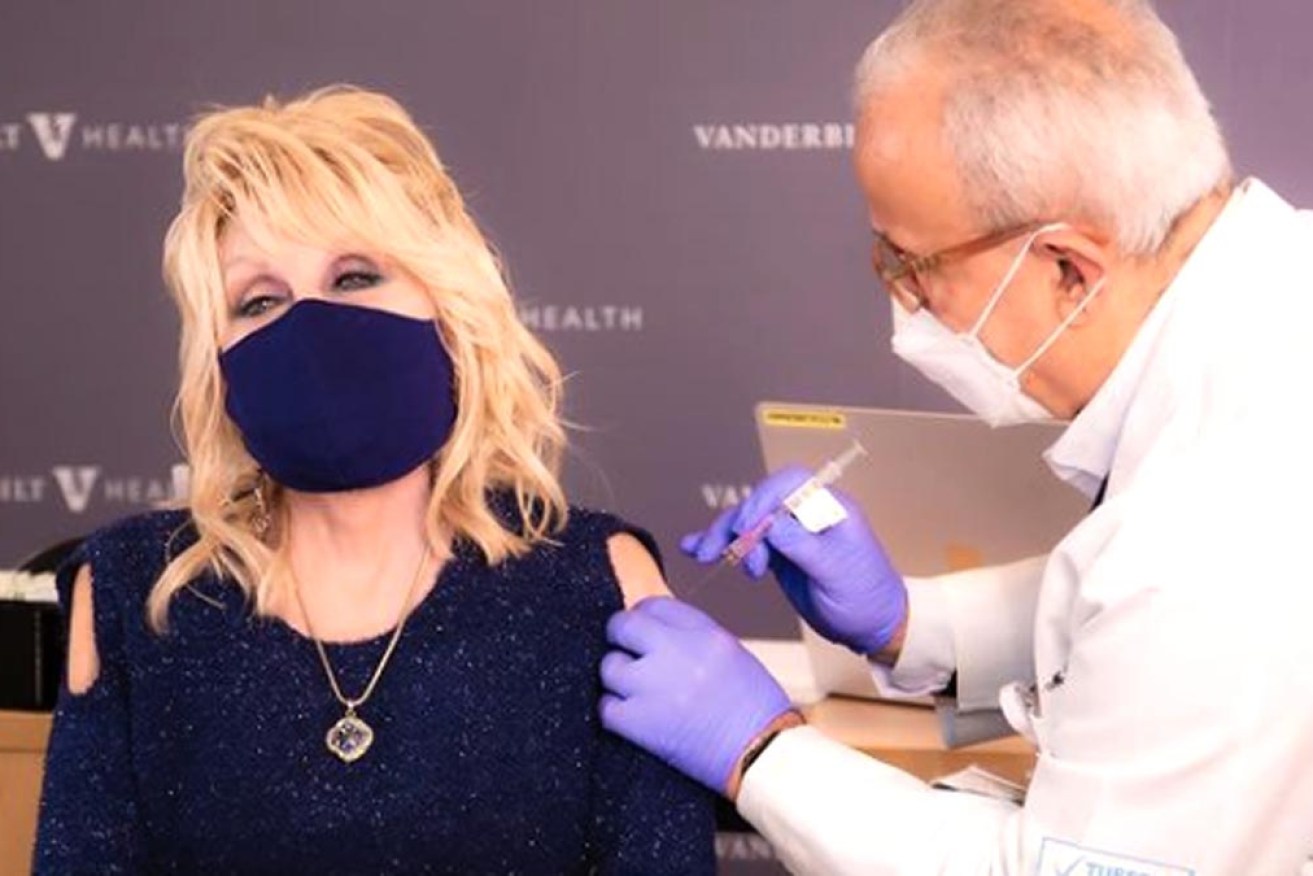 Dolly Parton got her Moderna shot from her friend, Dr Naji Abumrad.