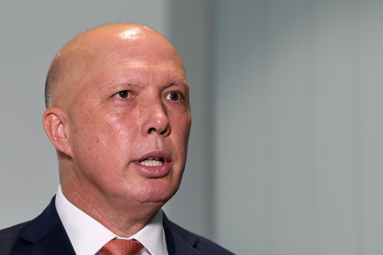 Peter Dutton has given evidence on the first day of his defamation hearing.