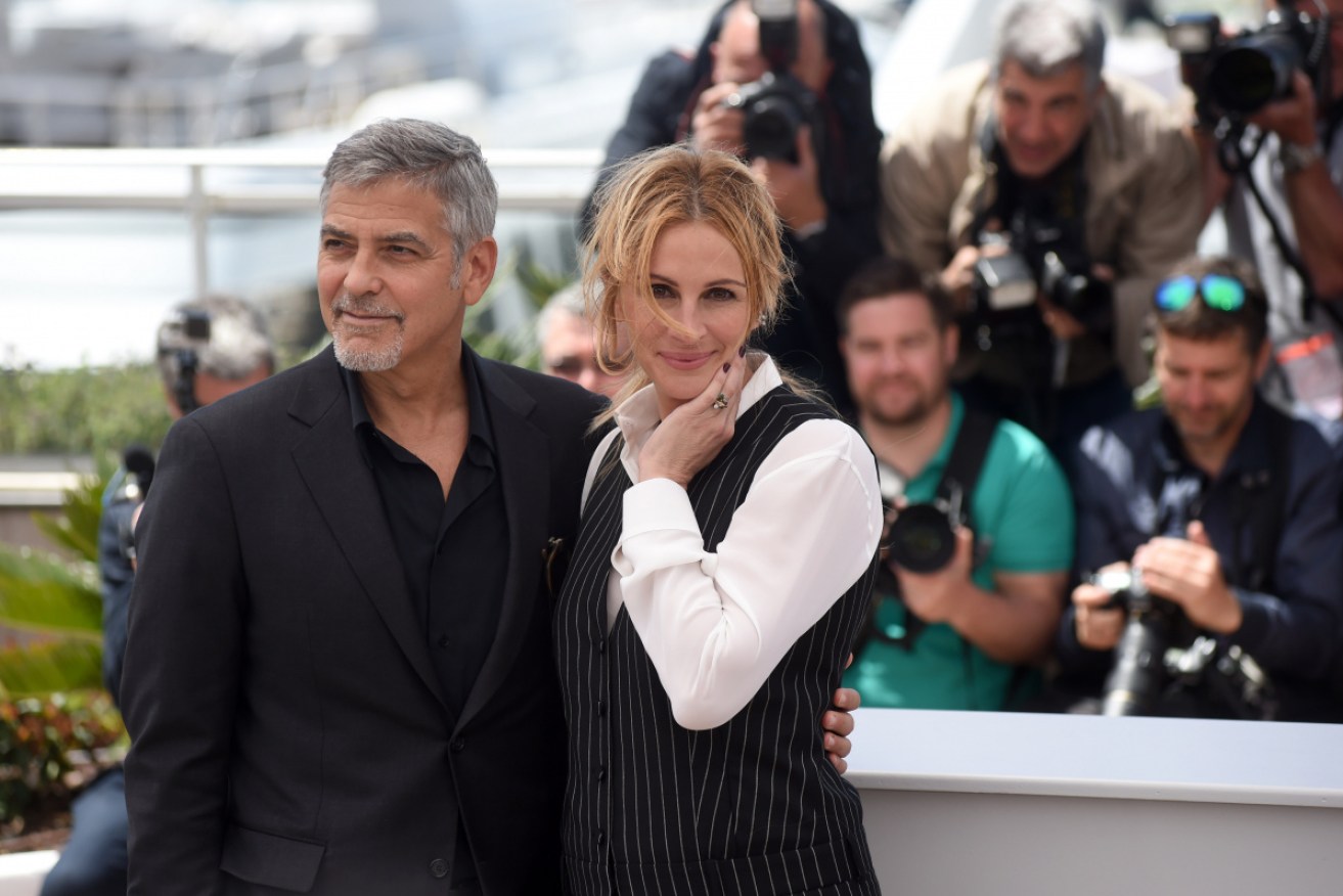George Clooney and Julia Roberts on the red carpet in Cannes.
