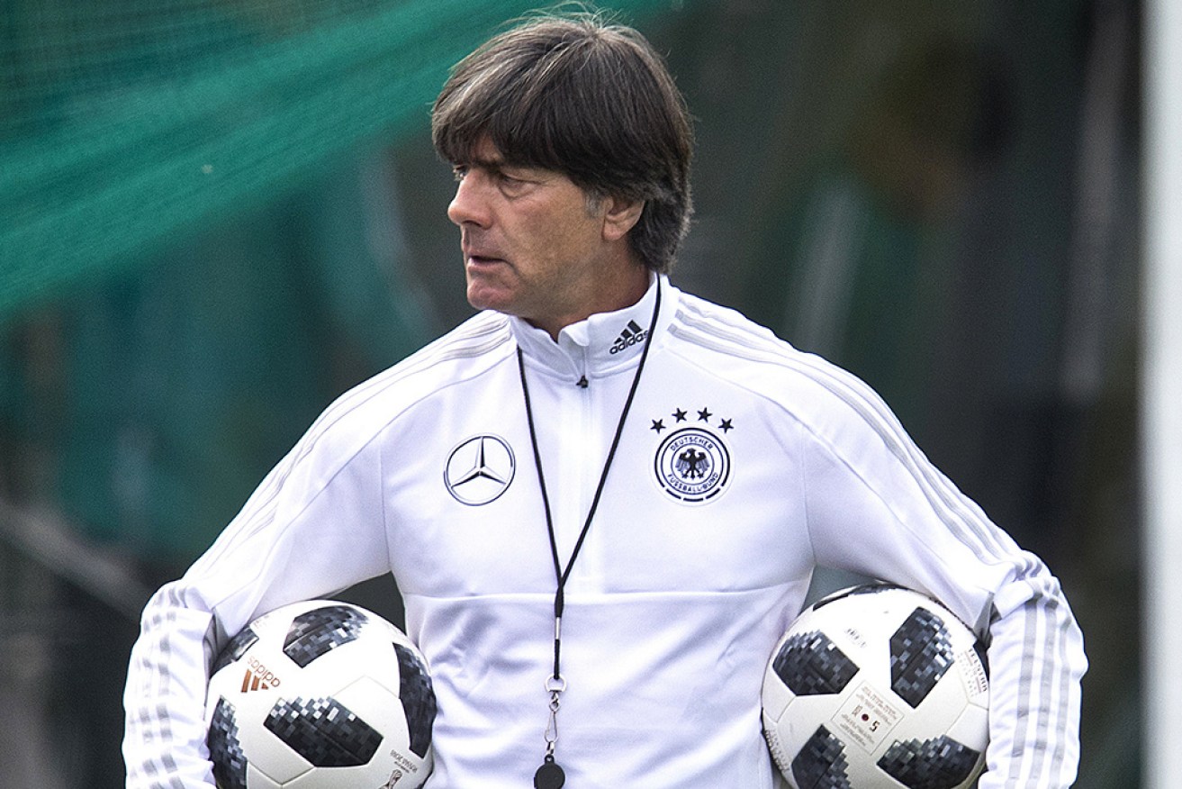 German coach Joachim Low at the 2018 World Cup in Vatutinki, Russia.