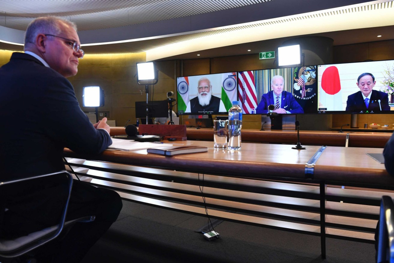 Scott Morrison said the Quad marked the arrival of a new dawn in the Asia-Pacific region.
