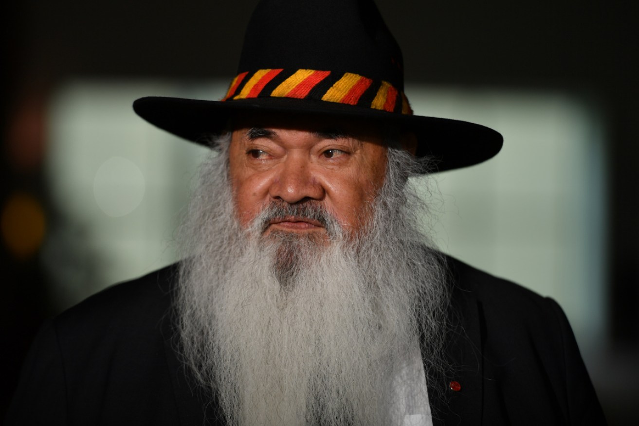Labor senator Pat Dodson at Parliament House in Canberra.