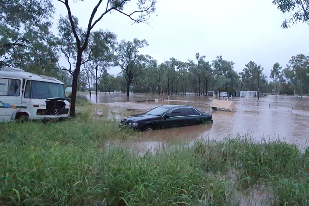 The town flooded after nearly 200 millimetres of rain in a few hours on Wednesday morning.