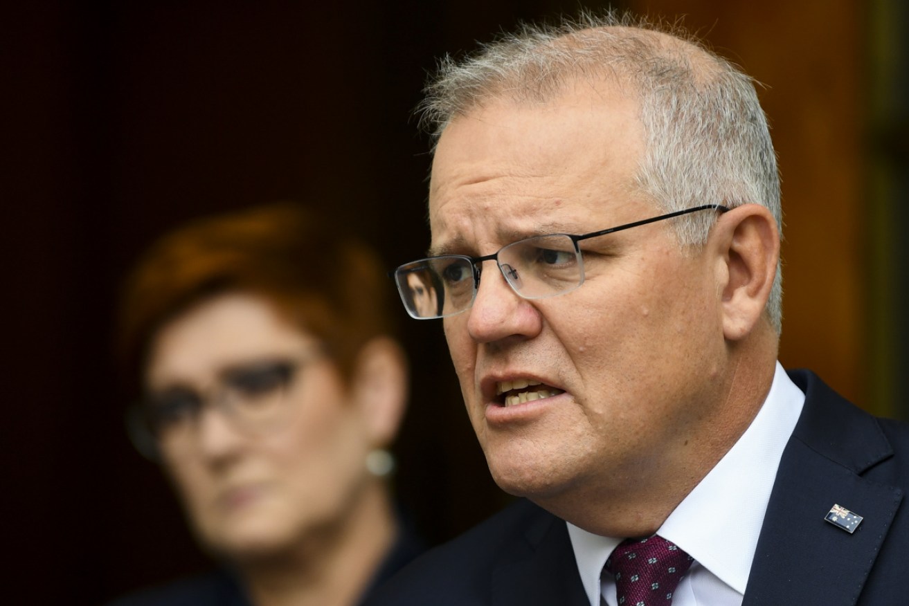 Scott Morrison has taken aim at Labor and lobby groups for doing nothing to stop sexist abuse aimed at Nicolle Flint.