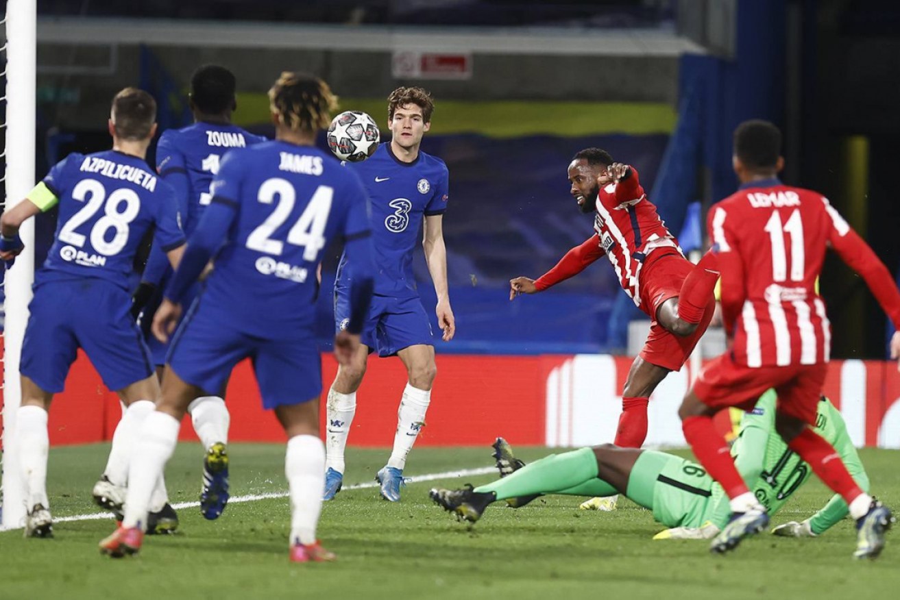 Chelsea and Atletico Madrid compete at Stamford Bridge.