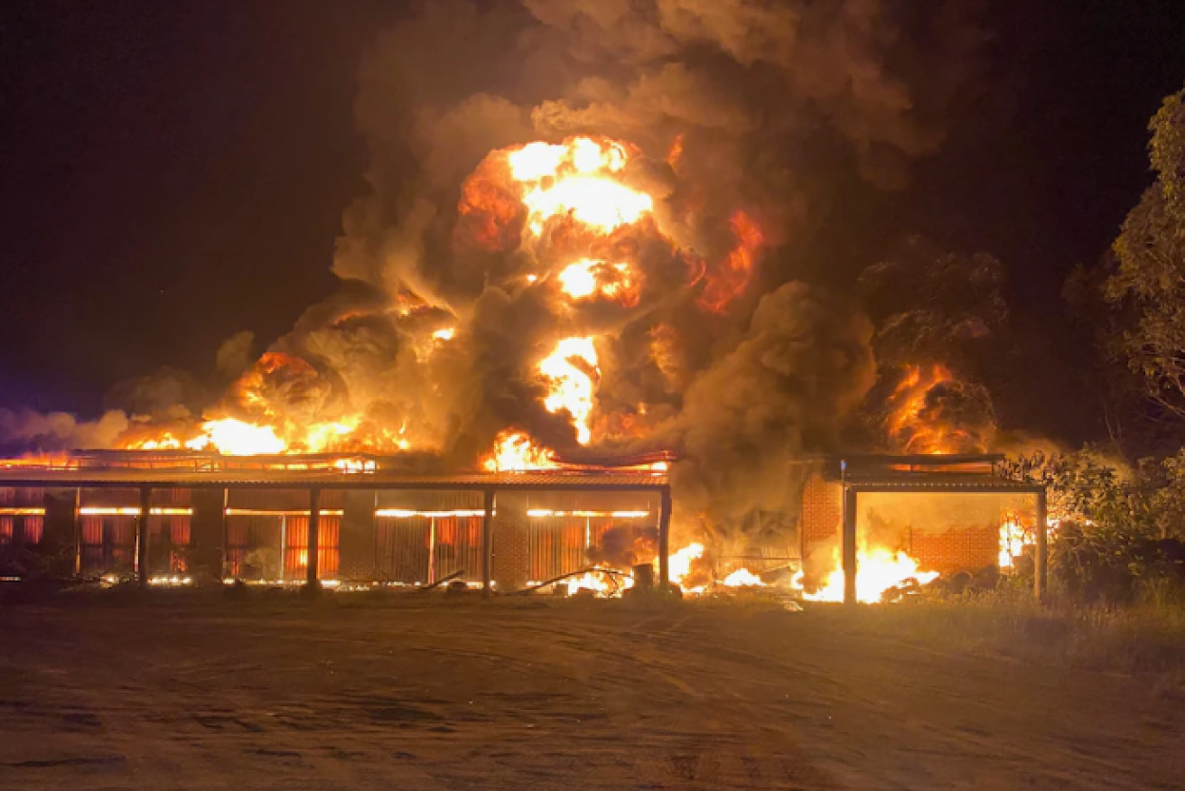 The fire at a shed in Logan is being treated as suspicious.