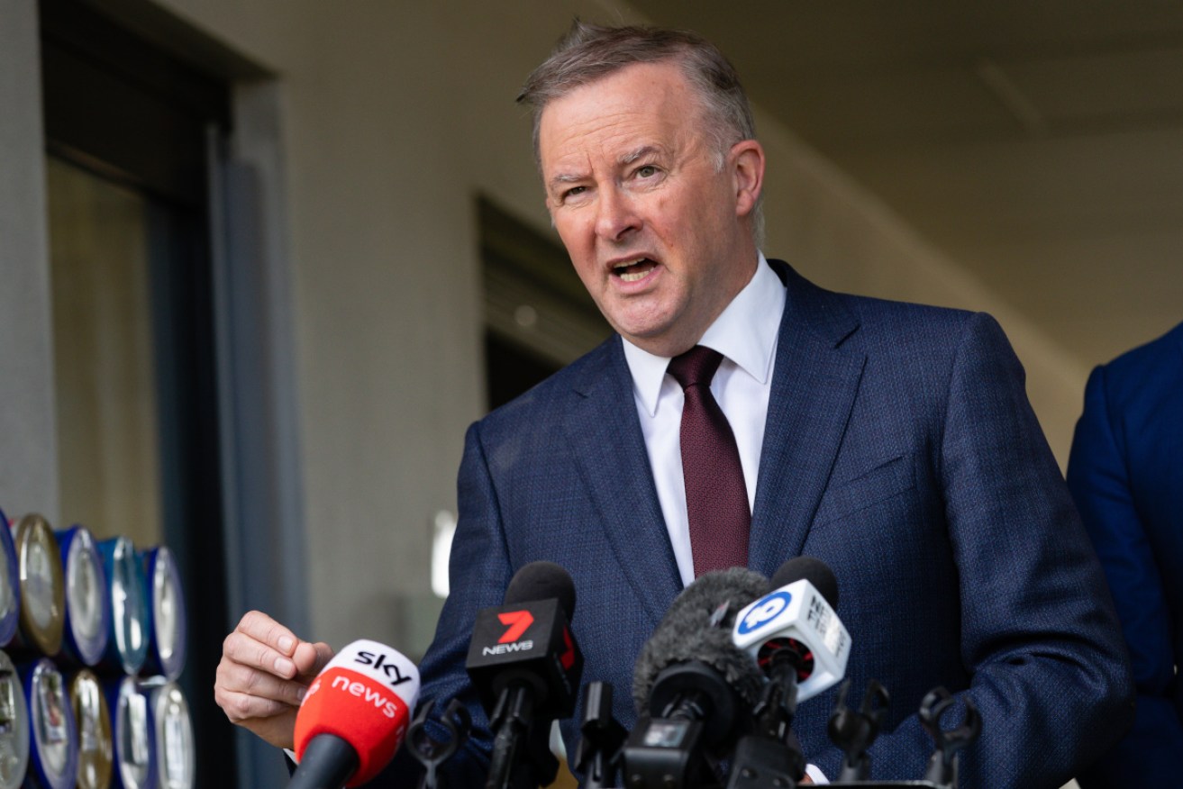 Mr Albanese blasted the Morrison government after it gutted its signature industrial relations bill to get just one element through the Senate on Thursday.