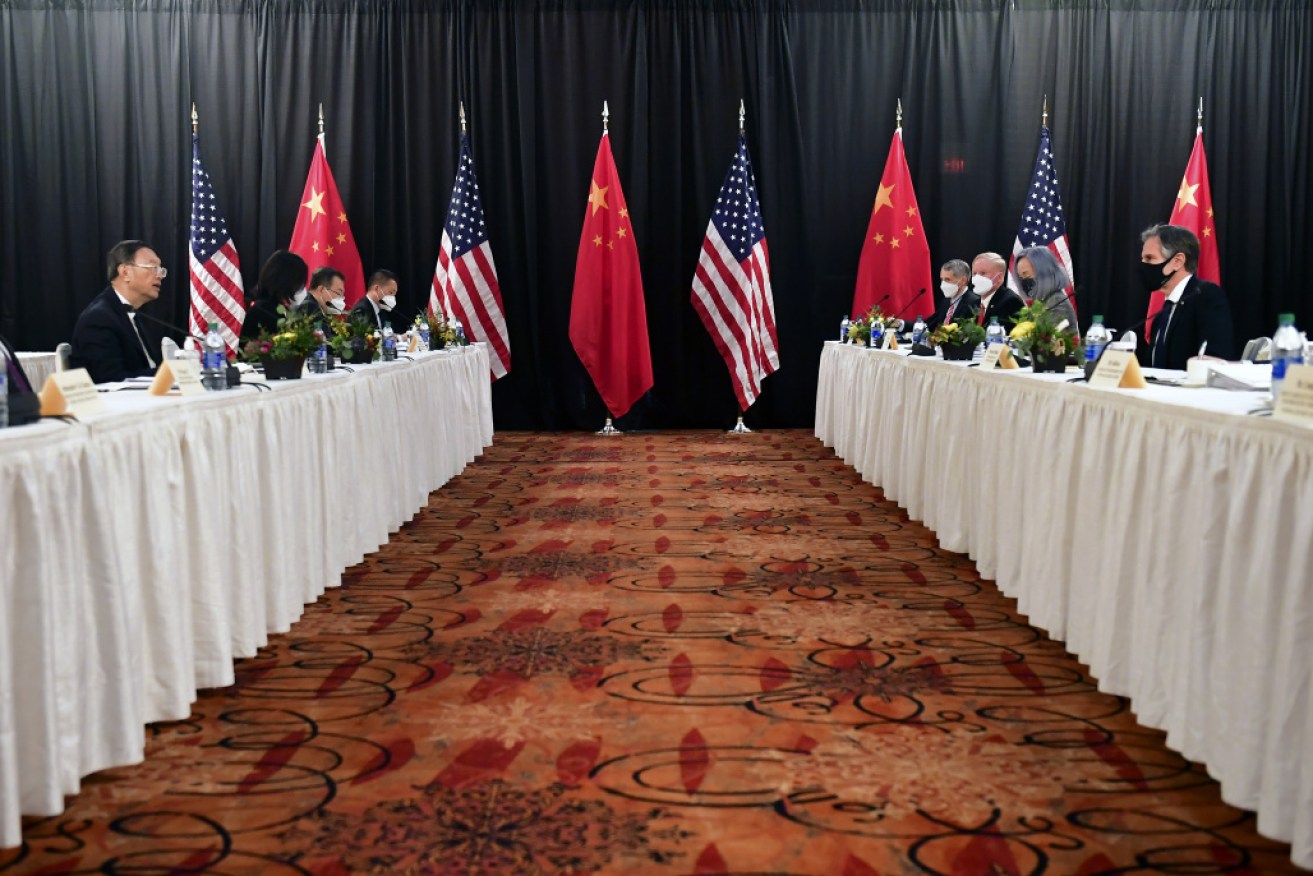 China and US negotiators face off. 