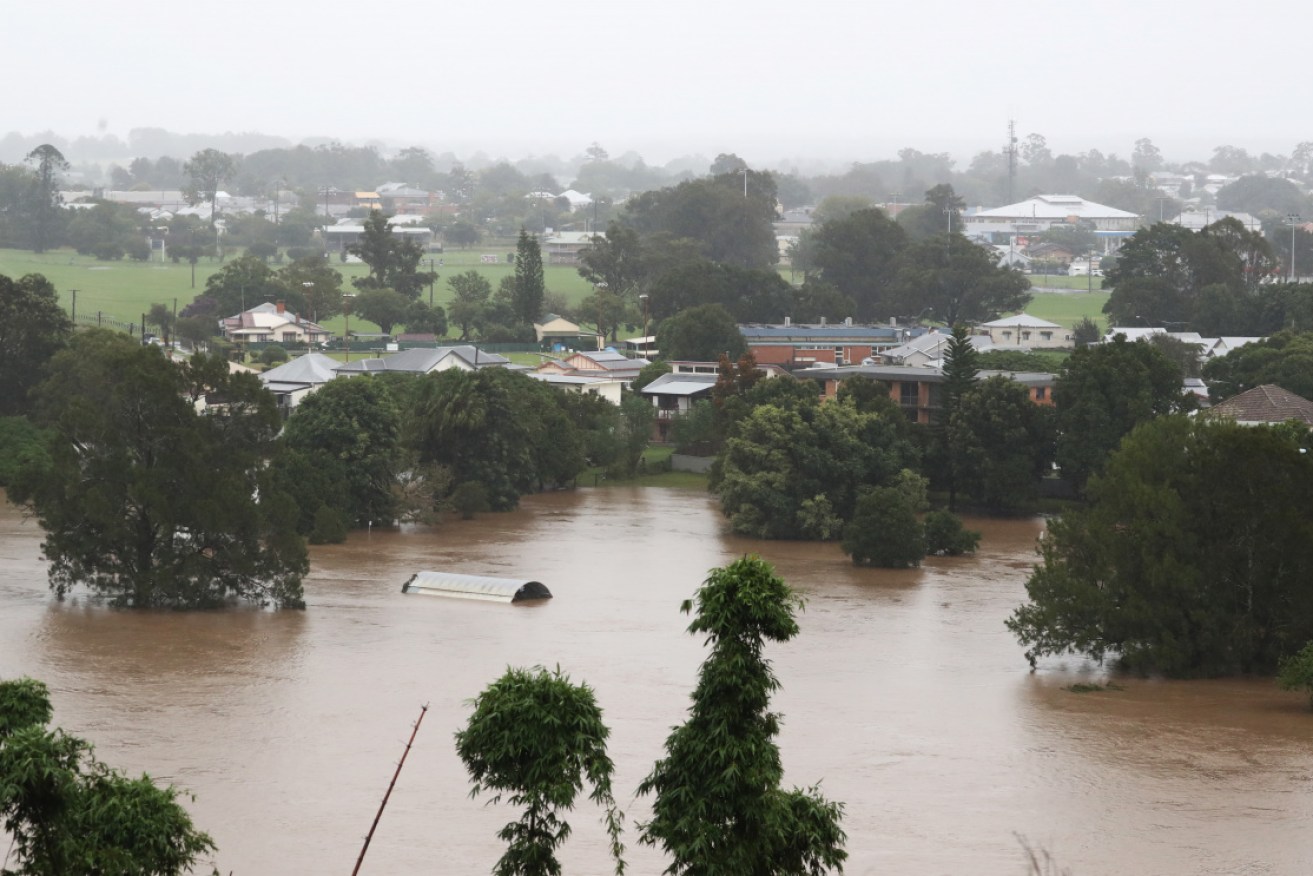 The Macleay River in Kempsey on Tuesday.