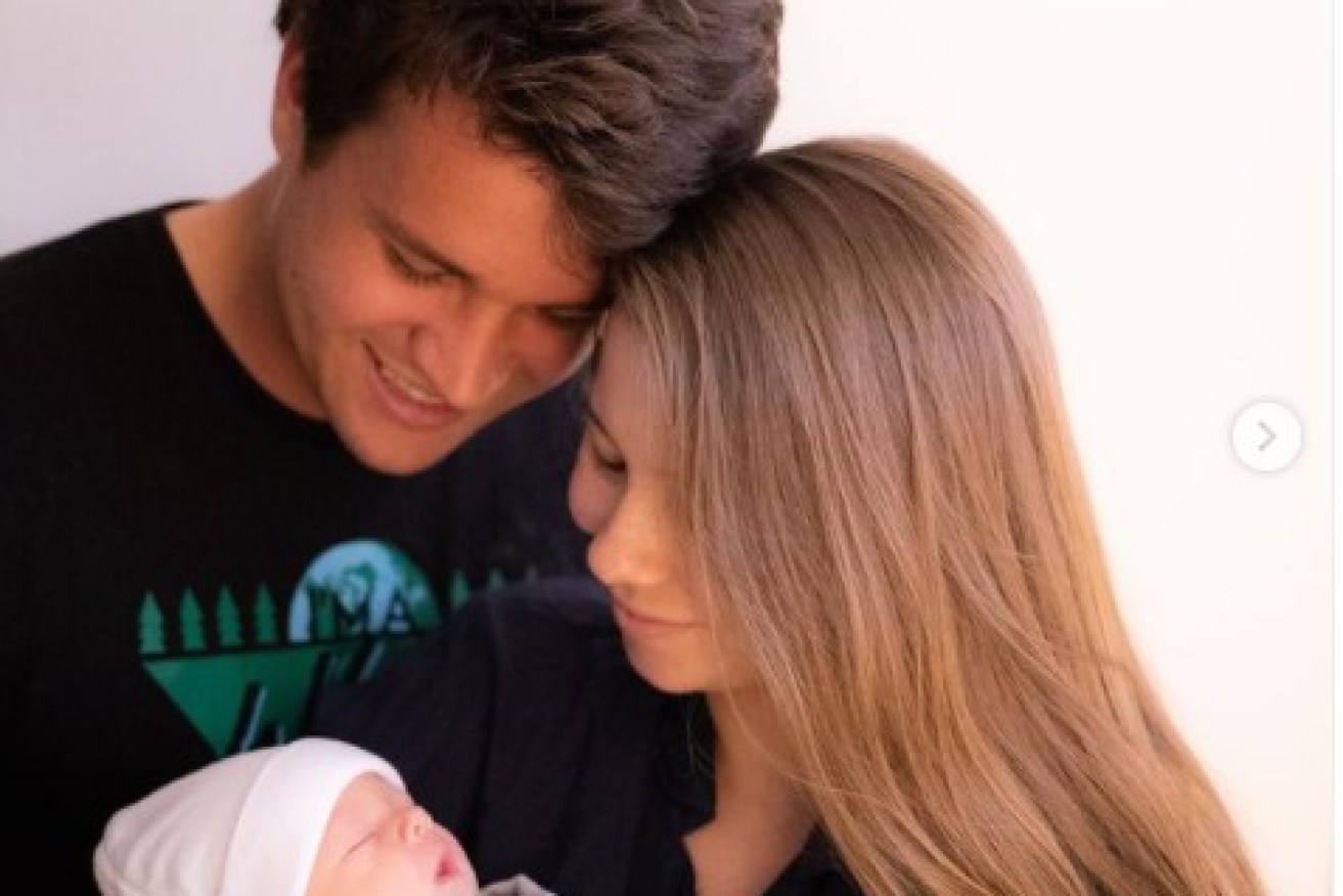 Bindi posted this photo on her Instagram account to announce her daughter's birth.