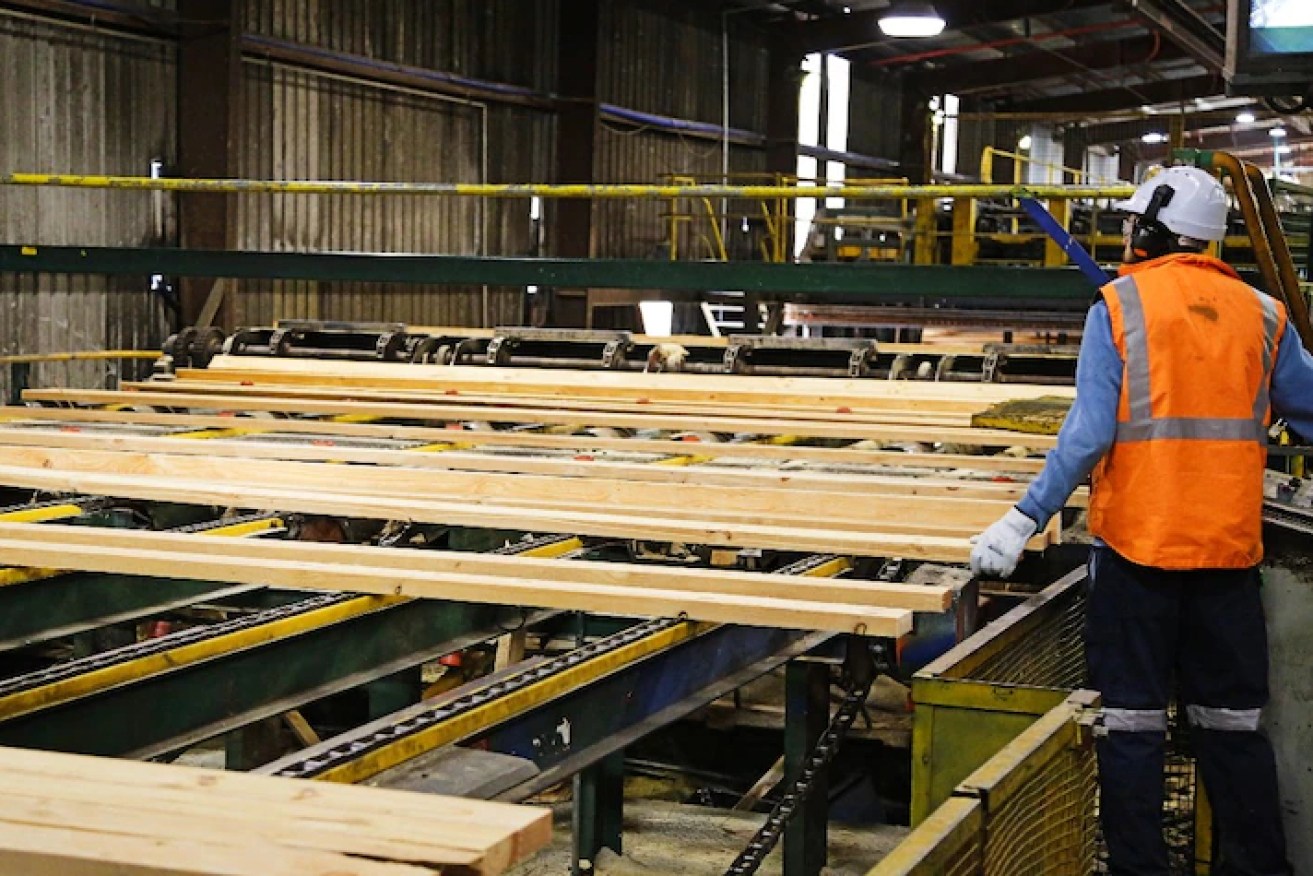 Timberlink's sawmill at Tarpeena, SA, is processing more structural timber to meet demand.
