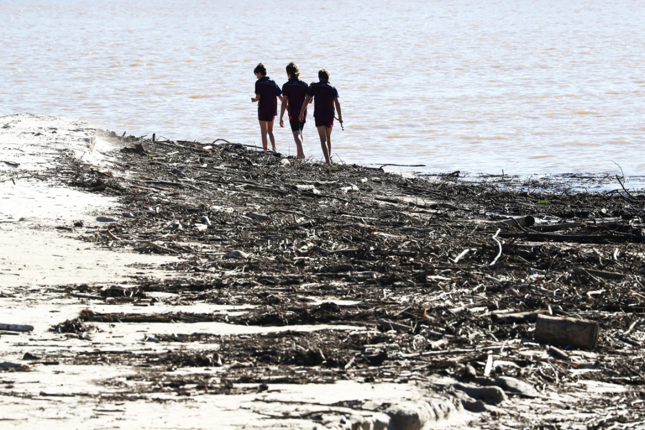 Many coastal towns have been spared the worst of the expected rain.