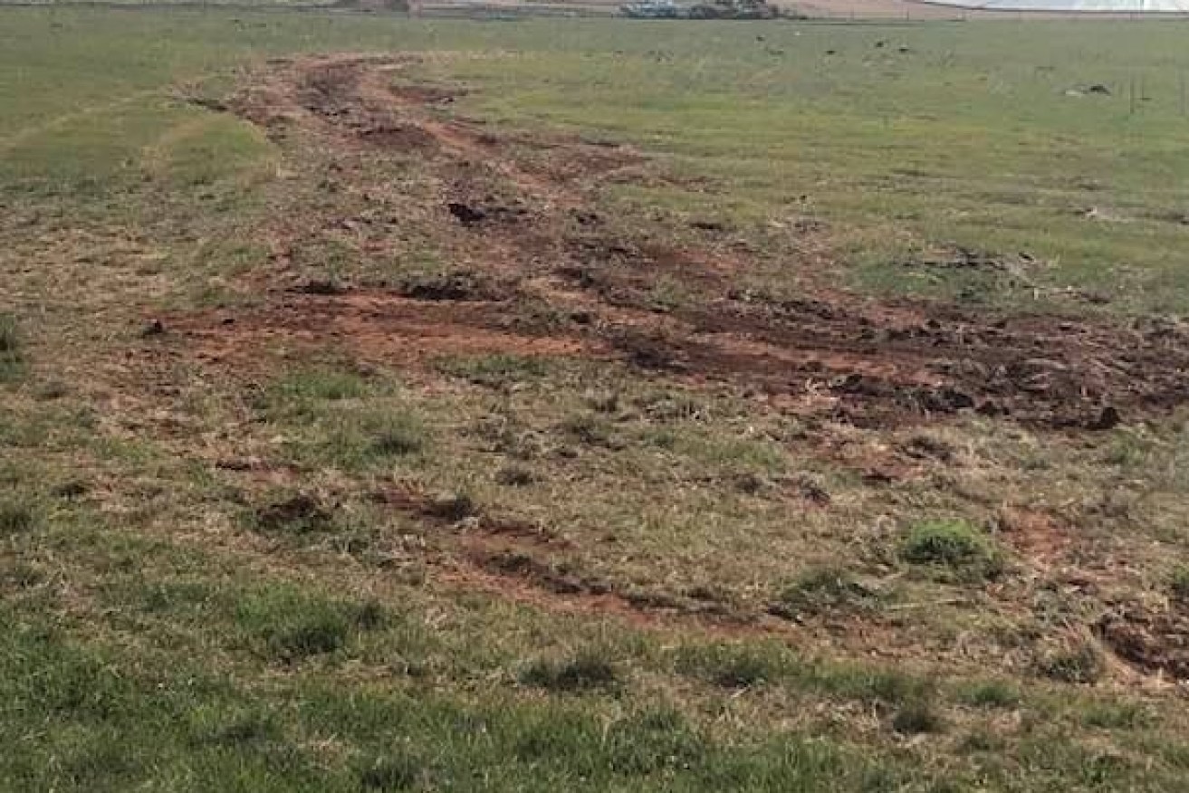 Photographs taken over the weekend showed the ancient stone landmark had been partially demolished.