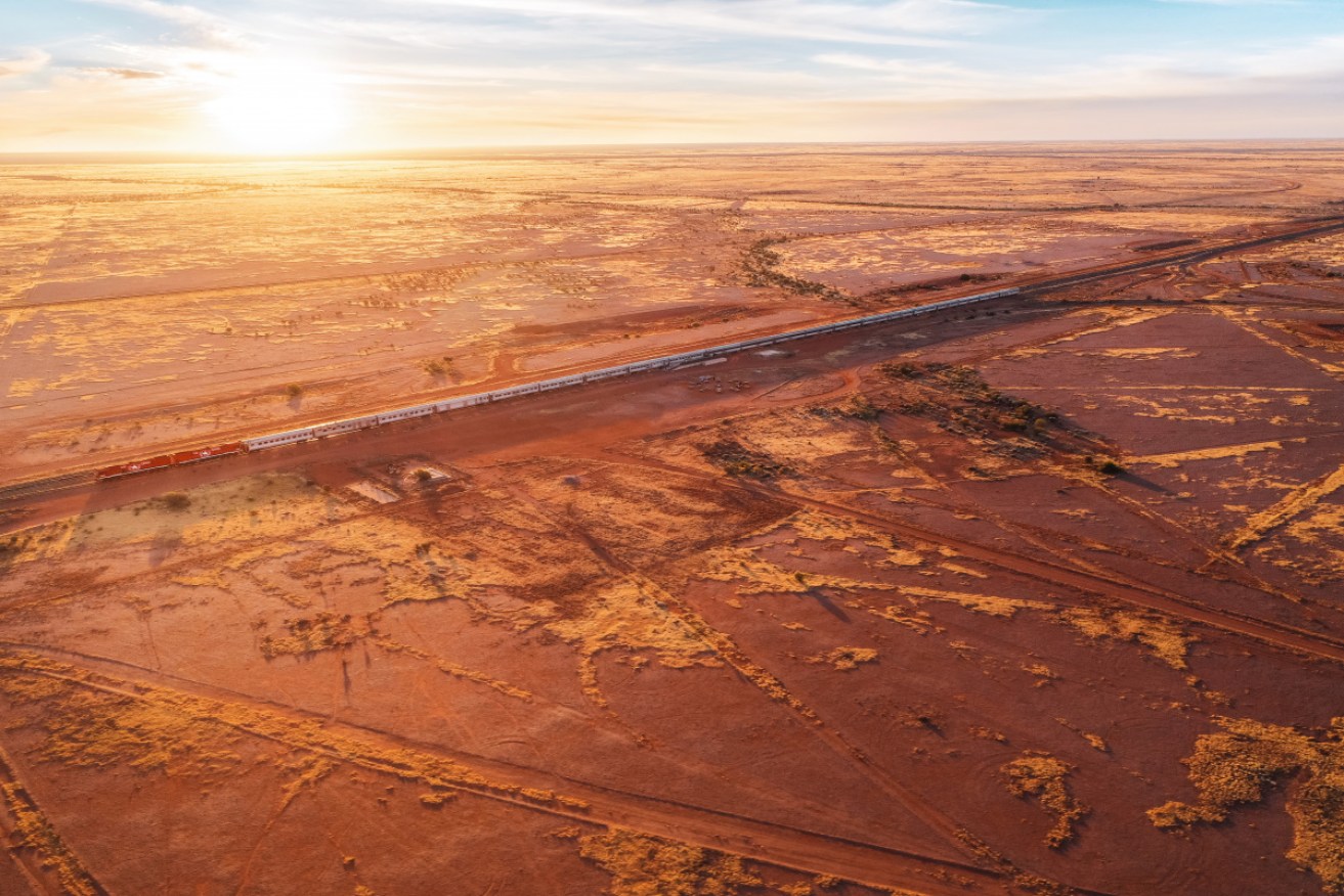 Tim Richards toured on Australia's iconic passenger train.