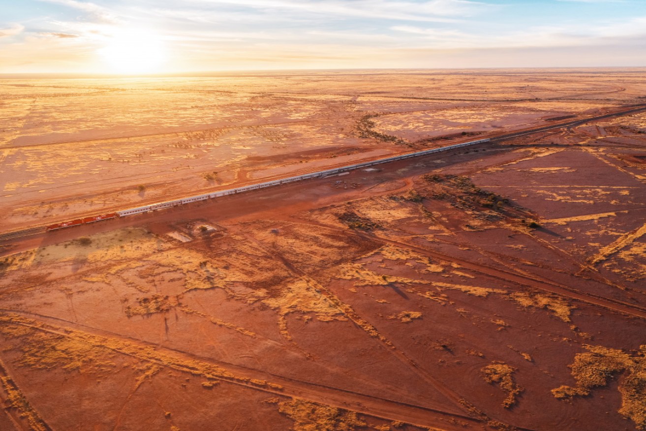 Tim Richards toured on Australia's iconic passenger train. 