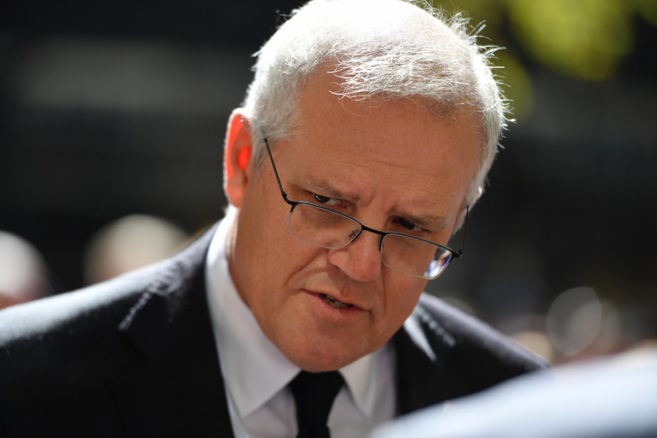 Mr Morrison again referenced the "misuse of social media" in his latest speech.