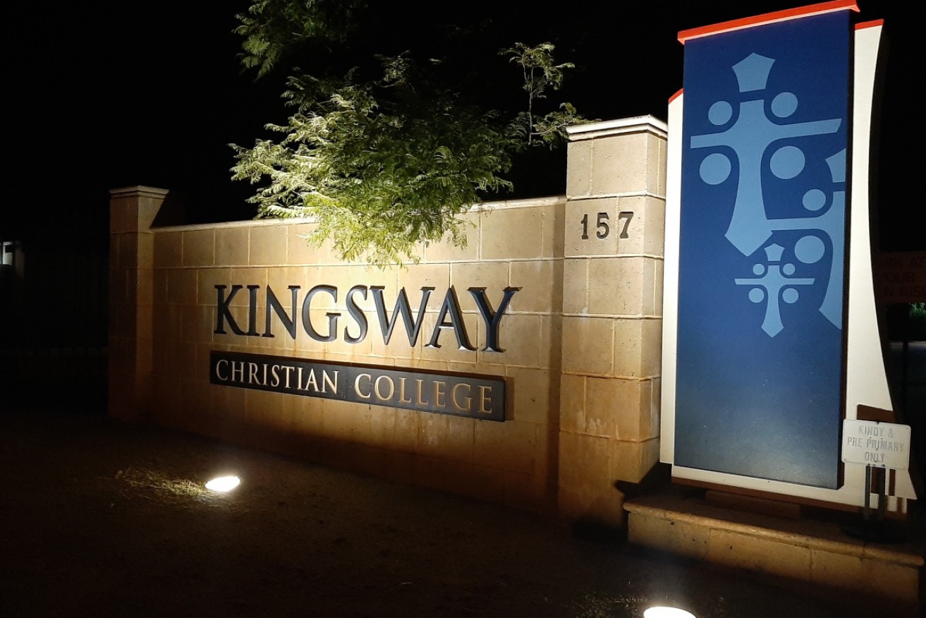 The baby's body was found on the premises of Kingsway Christian College last night.