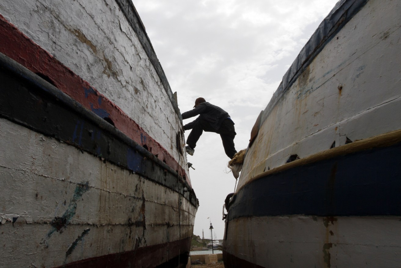 Fishing boats are routinely used by migrants from North Africa to reach Europe's southern coast.